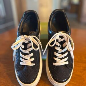 Tory Burch Ladybug Monogram Black Sneakers